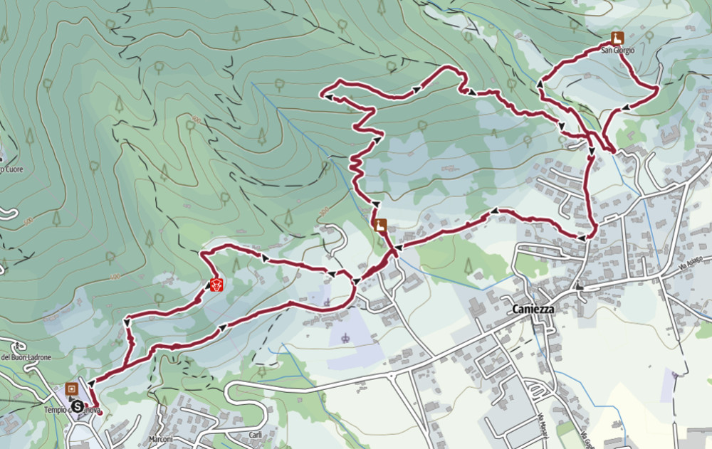 Mappa Percorso Riese Pio X