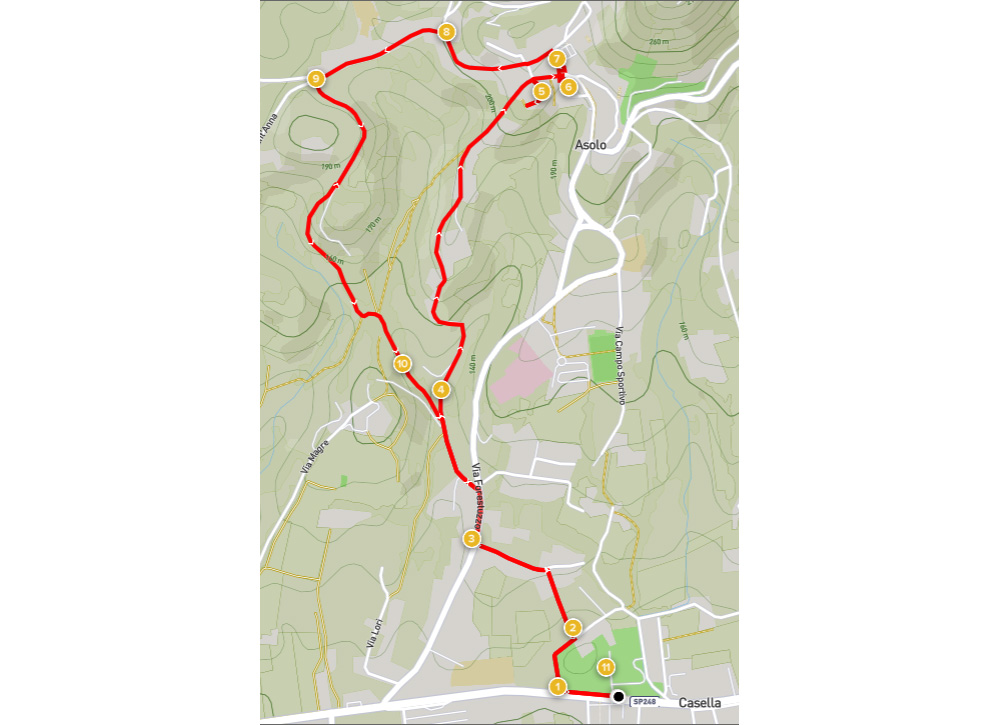 Passeggaita ad Asolo Passeggiata verso Asolo