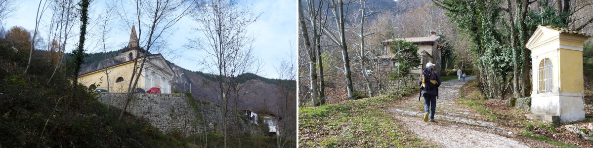 Verso il Santuario del Carmine a Miane