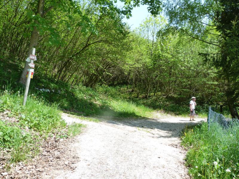 At the fork, turn right onto Mariech road