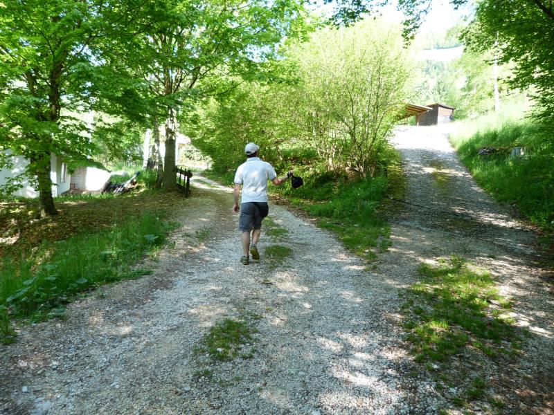 At the fork, keep left