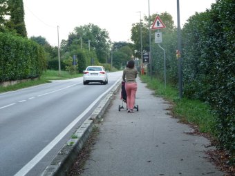 A destra Via Santandrà