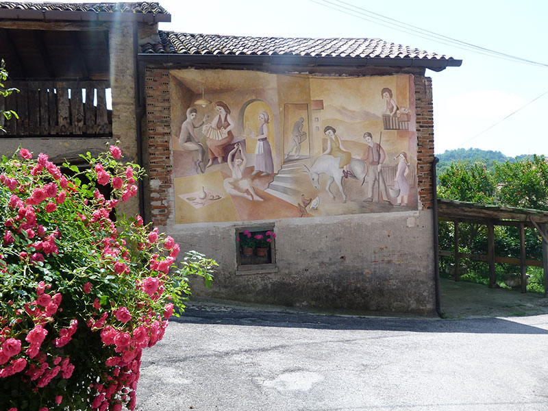 Affresco su fienile