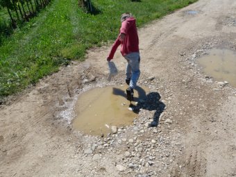 Guado delle pozzanghere