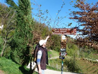 Seguiamo indicazioni Pecolon, Mondaresca, Bivacco