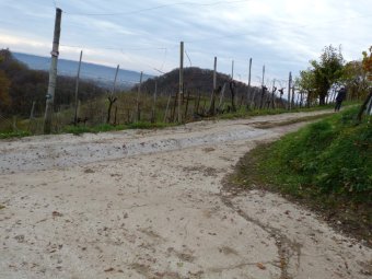 Alla strada di campagna a destra