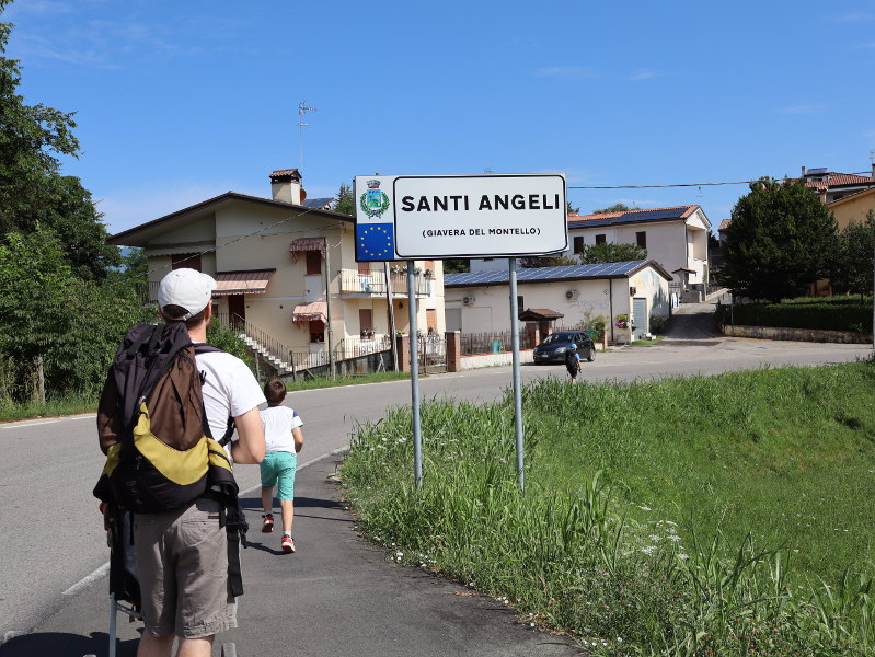 Arrivo a Santi Angeli