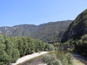 Vista dal ponte ciclopedonale