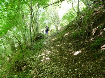 Salita per giungere ai prati