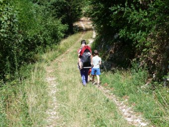 Scendiamo fino al bivio dell'andata